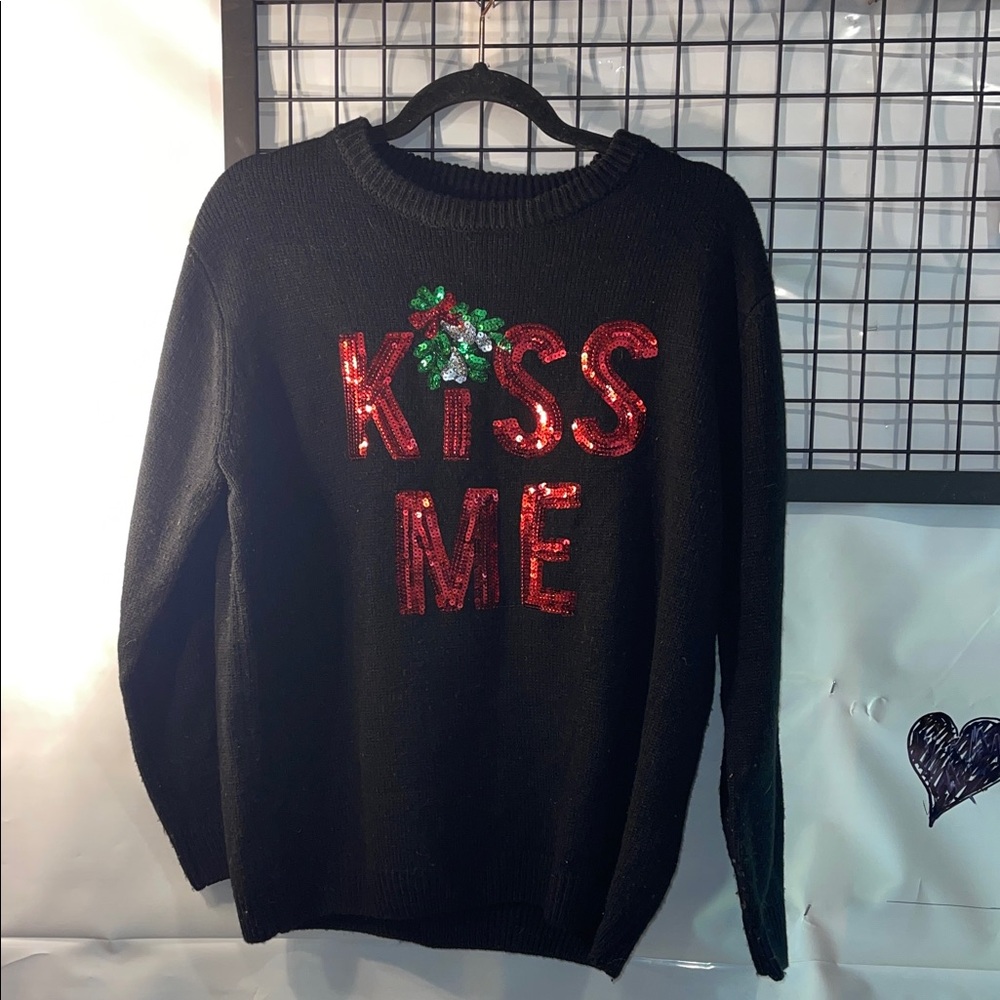 Forever 21 Black Knit Christmas 🎄 Sweater
